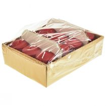 gjenstander Søylelys røde lys H70mm Ø50mm 12 stk