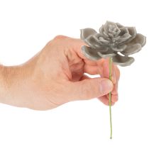 gjenstander Kunstig sukkulent voks kunstig plante med ståltråd 8 cm 8 stk
