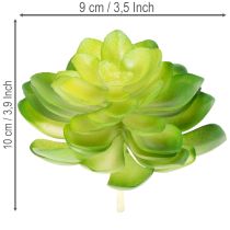 gjenstander Kunstig sukkulent, grønn, til dekorasjon i bolle eller vase, 10 cm, 4 stk.