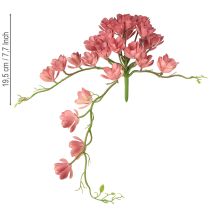 gjenstander Kunstig sukkulent 28 rosetter Aeonium gammelrosa 43 cm