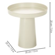 gjenstander Brettstativ, dekorativ tallerken for lys og figurer, 20 cm