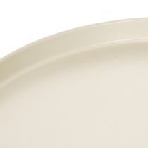 gjenstander Dekorativt brett 30 cm metallfat til plantedekorasjon
