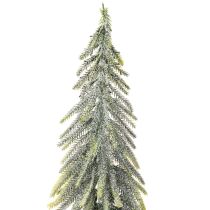 gjenstander Kunstig juletre med fot, frostet, som vinterdekorasjon, 90 cm