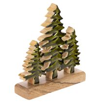 gjenstander Juletrepynt på en trebase for bord og hylle, 20 cm