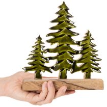 gjenstander Juletrepynt på en trebase for bord og hylle, 20 cm