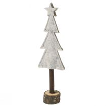 gjenstander Juletrepynt filt stjernehjerte beige rød H21cm 4 stk