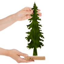 gjenstander Dekorativ juletrefigur med trebase, 36 cm