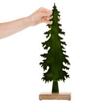 gjenstander Dekorativt juletre på trebase, borddekorasjon, jul, 46 cm