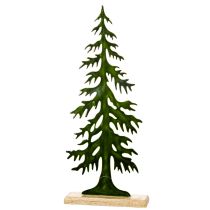 gjenstander Dekorativ juletrefigur, grønn, på en trebase, 60 cm