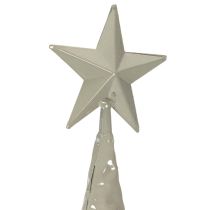 gjenstander Dekorativt juletre på stativ med stjerne, festlig borddekorasjon, 74 cm