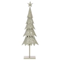 gjenstander Dekorativt juletre på stativ med stjerne, festlig borddekorasjon, 74 cm