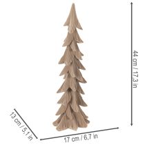 gjenstander Lite, flokket dekorativt juletre, borddekorasjon, 44 cm