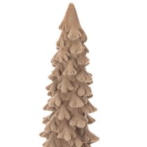 gjenstander Dekorativt juletre med flokker til vinterdekorasjon, 34 cm