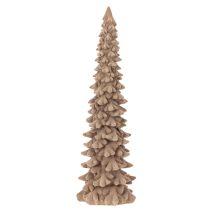 gjenstander Dekorativt juletre med flokker til vinterdekorasjon, 34 cm