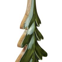 gjenstander Juletre tredekorasjon blank grønn 22,5x5x50cm