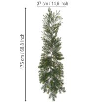 gjenstander Kunstig dekorativ grangren for kreativ blomsterdekorasjon, 175 cm