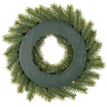 gjenstander Kunstig grangrenkrans med kongler til dør eller bord, 30 cm