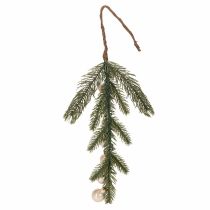 gjenstander Kunstig grangren med hvite mini julekuler, 46 cm, 2 stk.