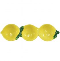 gjenstander Tapasboller keramisk sitron borddekor 28,5cm H4cm