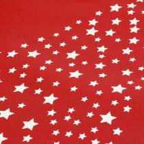 Bæreveske rød med stjerner 38cm x 46cm 24stk