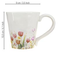 gjenstander Kaffekrus med fargerike blomster for en koselig start på dagen 10,5 cm