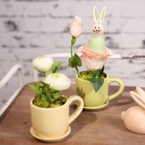 gjenstander Kaffekopp, dekorativ borddekorasjon for et stilig romdesign med planter, 11 cm, 3 stk.