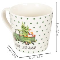 gjenstander Kaffekrus Merry Christmas julemotiv keramisk krus 10 cm 2 stk
