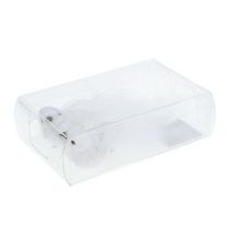 gjenstander Due på klips hvit 14cm 2stk