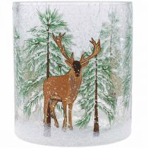 gjenstander Telysholder glass Julesprekk telysglass H13cm