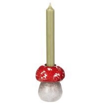 gjenstander Dekorativ sopp, fluesopp, telysholder som borddekorasjon, 9 cm