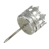 gjenstander Telysholder sølv til oppklistring Ø4cm H9,5cm 4 stk