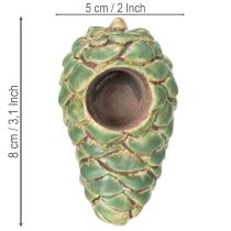 gjenstander Telysholder med kongledesign, lysestake 8 cm, 3 stk.