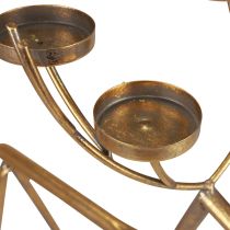 gjenstander Telysholder dekorativ lysestake av metall hjort H44,5cm