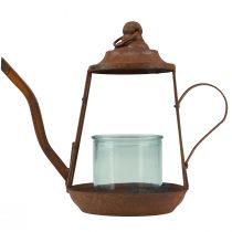 gjenstander Telysholder rust glass lanterne tekanne Ø13cm H22cm