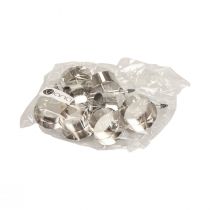 gjenstander Telysholder for å stikke adventskrans sølv Ø4cm 8 stk