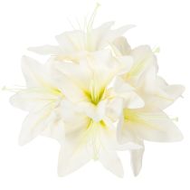 gjenstander Kunstige hvite tigerliljeblomster til vaser og arrangementer, 29 cm bukett med 6 stk.