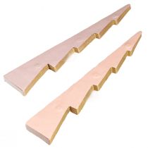gjenstander Bordpynt juletre honeycomb papir Aprikos Gull H30cm 2 stk
