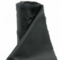 Bordløper fuskepels svart Bordbånd dekorativ pels 15×200cm