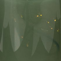 gjenstander LED-bordlampe med blomstermønster for stilig stuebelysning, 23 cm