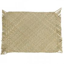 gjenstander Dekkebrikke sjøgress rektangulær borddekor vannhyasint natur 33 × 48cm