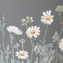 gjenstander Blomsterpotte med delikat villblomsterdesign, praktisk bruk på balkong eller terrasse, 15 cm, 3 deler