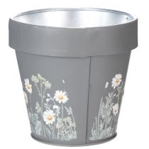 gjenstander Blomsterpotte med tusenfrydmotiv for stilig interiørdesign, 11 cm, 4 deler