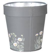 gjenstander Blomsterpotte med blomstermønster for moderne hjem og sommerbalkongdekorasjon, 13 cm, 4 stk.