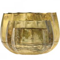 gjenstander Dekorativ bolle i messing, metallbolle Ø22/18/14 cm, sett med 3