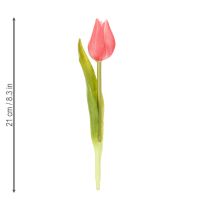 gjenstander Høykvalitets tulipanblomst som en naturtro kopi for bordvaser, 21 cm, 6 stk.
