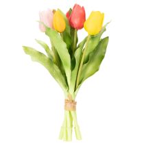 gjenstander Kunstige tulipaner, rustikk vårdekorasjon til enhver bordvase, 30 cm, 7 stk.