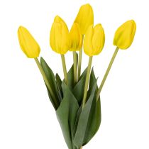 gjenstander Kunstige tulipanblomster for realistisk vårdekorasjon i stue eller kontor, 40 cm, 7 stk.