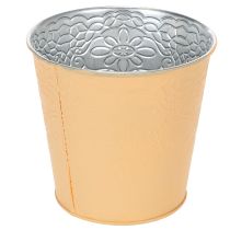 gjenstander Metallplantekasse, pastell oransje, Ø13,5 cm H12,5 cm