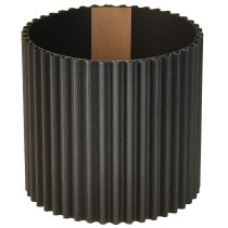 gjenstander Blomsterpotte i papir, svart, Ø13 cm, H12 cm, 4 stk.
