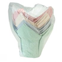 gjenstander Plantekar papir prikket gaveemballasje blomster Ø9cm H16cm 8 stk